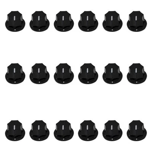 18 Piezas Perillas de Pedal Efecto AMP Guitarra Negra Perilla Puntero Compatible con Electr... - Imagen 1 de 5