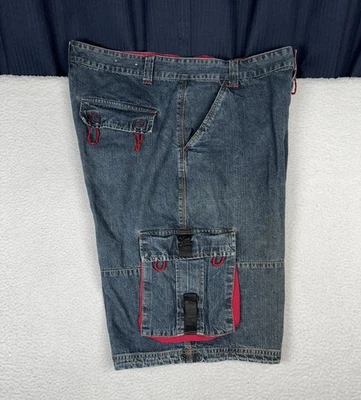 Pantalones Cortos Carga Vintage MACHINE Denim Y2K - Para Hombre 38 (Se Ajusta a 37) - Leer Foto 1 de 4