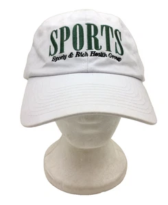 Sporty & Rich Women's Baseball Cap One Size White Green 100% Cotton Used F1 - Picture 1 of 12
