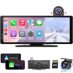 2025 Wireless Carplay & Android Auto with Dash Cam - 10.26 Inch HD IPS Touch ... - Picture 1 of 9