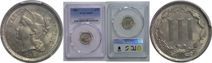 1881 3CN Nickel Three Cent PCGS MS-65 - Picture 1 of 3