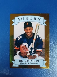 1986 Bo Jackson Auburn Aamer Shiny Gold #4645 /10000 Limited Edition Rookie Card - Picture 1 of 2