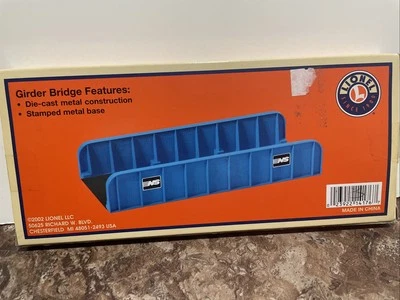 Lionel Trains O/O-27 Blue Diecast Norfolk Southern Girder Bridge 314 #6-14176 EX - Image 1 of 2