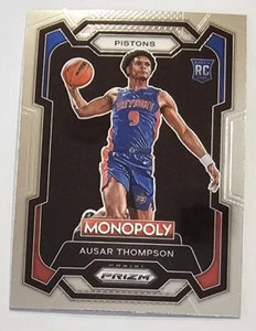2023-24 Panini Prizm Monopoly Card Ausar Thompson Rookie #27 Detroit Pistons NBA - Picture 1 of 2