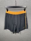 Nike Orange And Grey Track Shorts Size Medium