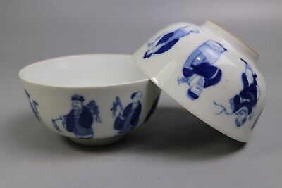 Beautiful Chinese Blue And White Porcelain Bowls • 296.60$