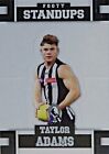 2017 SELECT TAYLOR ADAMS FOOTY STARS STAND UP #FS19 COLLINGWOOD FOOTBALL CARD