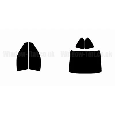 For Honda Prelude 2-door 1992-96 Full Pre Cut Window Tint Kit Front & Rear Film - Image 1 of 4