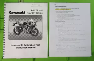 Kawasaki ZX1000RR ZX-10R Ninja Racing Kit Manual 99924-1554-02/99967-0008-02 - Imagen 1 de 11