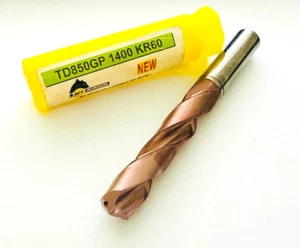 BURZONI Hartmetallbohrer Ф14 TD850GP 1400 KR60 Kühlmittel Made in Italy NEU 1 Stk. - Bild 1 von 3