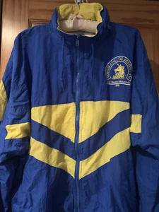 Vintage 1996 ~ 100th Boston Marathon ~ Mens Nylon Jacket - Picture 1 of 8