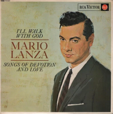 Mario Lanza - I'll Walk With God (LP, Mono, RE) (Very Good (VG)) - 2358358078 - Image 1 of 4