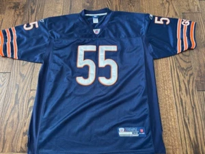 Chicago Bears Lance Briggs Vtg Reebok Jersey Mens 52 Blue NFL Football Stitched - Picture 1 of 7