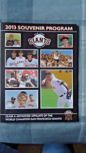 2013 San Jose Giants Program Mac Williamson Kyle Crick Ty Blach Ryan Cavan - Picture 1 of 10