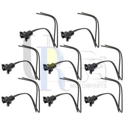 Paquete práctico de 8 conectores de inyector de combustible para Chevrolet B7 1999 2000 Foto 1 de 2