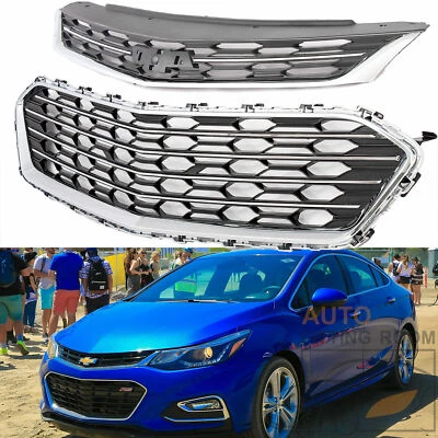 Front Bumper Upper Grill Middle Lower Grille For 2016-2018 Chevrolet Cruze  Foto 1 de 4