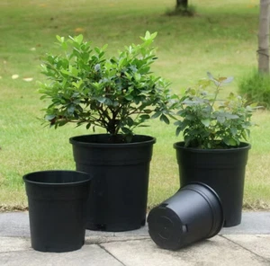 1/2/3/5/7/10/15/20 Gallon Plastic Nursery Pots Garden Plant Flower Pot Shears - Picture 1 of 28