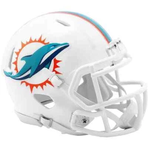 CASCO DE FÚTBOL AMERICANO MIAMI DOLPHINS MINI SPEED DE RIDDELL (NO PARA USAR) - Imagen 1 de 4