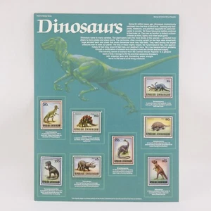 Vintage Dinosaurier Welt der Briefmarken Briefmarke der Zentralafrikanischen Republik 13 Zoll - Bild 1 von 7