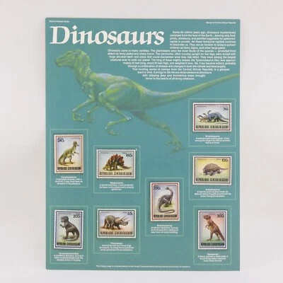 Vintage Dinosaur World of Stamps Postage Stamp Of Central African Republic 13" - Image 1 of 4