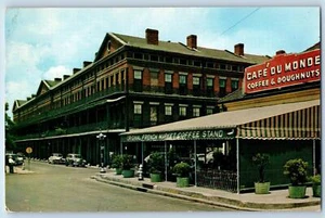 Postal de D'Armes New Orleans de apartamentos y soporte de café francés Pantalba de la década de 1950 - Imagen 1 de 2