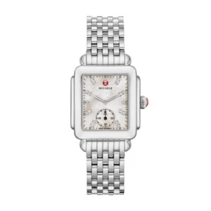 NUEVO RELOJ MICHELE DECO MID MOP ESFERA DIAMANTE ACERO INOXIDABLE MWW06V000002 - Imagen 1 de 3