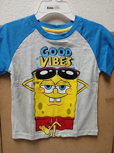 Nickelodeon Spongebob Squarepants Boys T Shirt Graphic Good Vives Choose Size - Picture 1 of 4