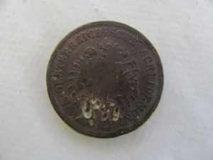 alte Münze 4 Kreuzer  ÖSTERREICH von 1861 A Kupfer  - Bild 1 von 3