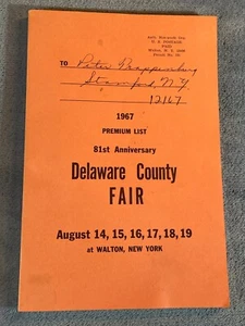 Vintage 1967 Delaware County Fair 81st Anniversary Paperback - Bild 1 von 6