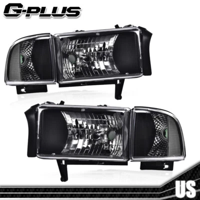 Compatível com 1994-2002 Dodge Ram 1500 2500 3500 faróis lâmpadas de sinalização de canto - Imagem 1 de 4