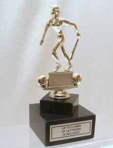 VINTAGE SILBER METALL BASEBALL WEIBLICHER TEIG TROPHÄE TOP TOPS TROPHÄE TEILE METALL - Bild 1 von 4
