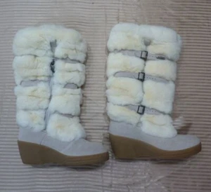 Pajar Fell und weiße Schafwolle Stiefel für Damen Gr. 6 - Bild 1 von 11