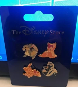 Disney JDS Japón Bambi Thumper Skunk Mini 4 pin set LE Pin - Imagen 1 de 2