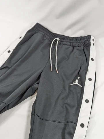 VINTAGE Air Jordan Pants Mens Medium Black Jumpman Logo Breakaway Joggers Cover