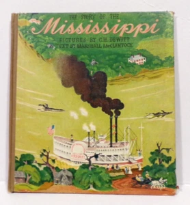 Story Of The Mississippi CH DeWitt Marshall McClintock Southern US Folk Art 1941 - Picture 1 of 13