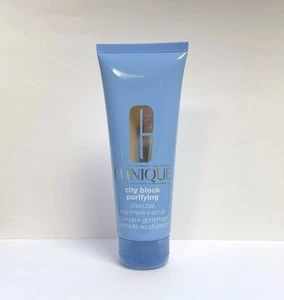 Clinique City Block Purifying Charcoal Clay Mask & Scrub 3.4oz/100ml NEW - Picture 1 of 2