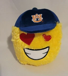 Juguete de peluche emoji de corazones sonrientes universitarios de 6" Auburn Tigers Forever Collectibles - Imagen 1 de 6