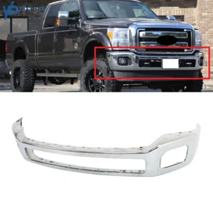 Steel Front Bumper For 2011 12-2016 F-250 F-350 Super Duty Truck Chrome - Picture 1 of 8