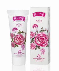 Hydrating Face Mask Aqua with 100% Natural Rose Damask oil & D-panthenol - Picture 1 of 3