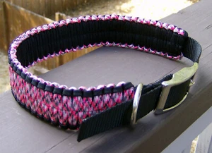 18-22" or custom size, Adjustable Paracord Dog Collar ~Veteran Made~ - Picture 1 of 32