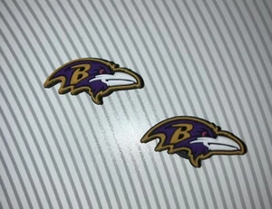 Baltimore Ravens Crocs Charms Jibbitz NFL Shoe Charms 2 Pieces - Picture 1 of 1