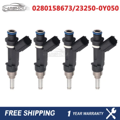 New 4PCS Fuel Injections 0280158673 For Jaguar XJ8 XK8 S-Type Land Rover LR3 - Image 1 of 4