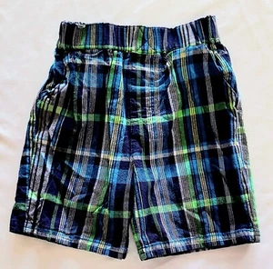 Okie Dokie Toddler Boy's  Plaid Cotton Shorts 3T - Picture 1 of 5