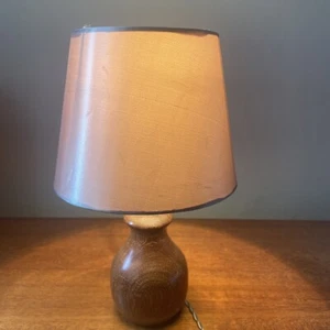 Vintage Teak Table Lamp - Picture 1 of 13