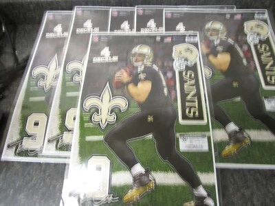 Lot of 6 Drew Brees #9 New Orleans Saints 4 MULTI USE DECALS REUSABLE - Image 1 of 3