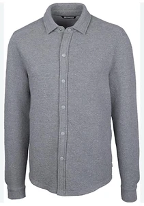 Cutter & Buck Coastal Shirt Jacket a polished Heather Size L - Picture 1 of 8
