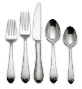 Reed & Barton Hammered Antique 5Pc Place Setting - Picture 1 of 1