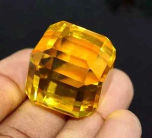 Maravilloso cubo de piedras preciosas naturales certificadas de zafiro amarillo de Ceilán 11-12 quilates - Imagen 1 de 7