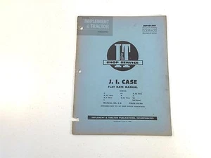 1954 Implement & Tractor Flat Rate Manual - JL Case C D L LA R S V VA C-3 - Picture 1 of 10