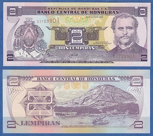 Honduras 2 Lempiras P 80A f 2006 UNC ( P 80Af ) - Picture 1 of 1